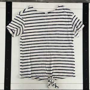 Old Navy Tie Front Short Sleeve Shirt